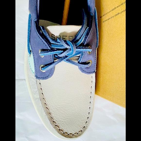 NWT: SPERRY - FISH 2 EYE TRI GREY MULTI - SIZE 8.5 M. In ORIGINAL BOX - Picture 6 of 7